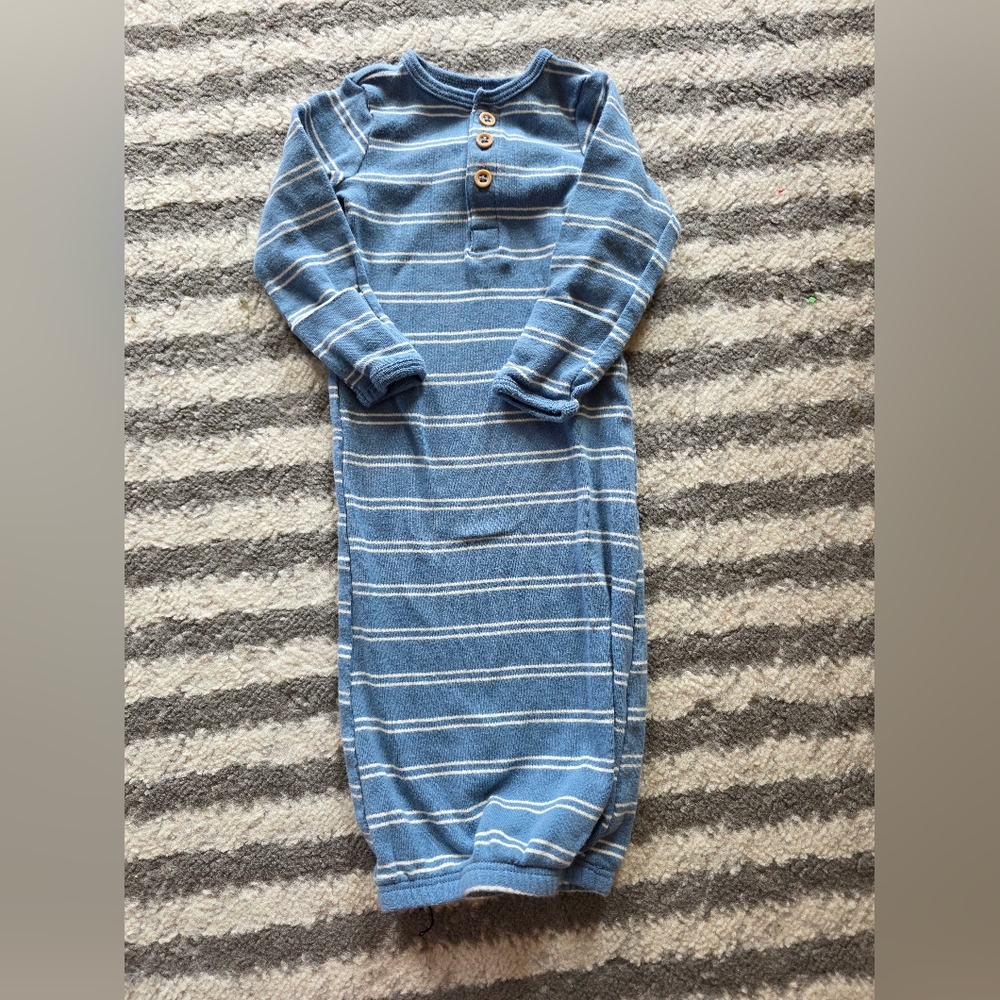 Carter's Blue and White Striped Sleep Gown